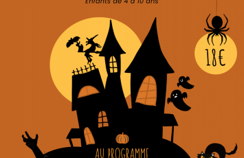 Soirée Halloween illustratif noir et orange Flyer – 1